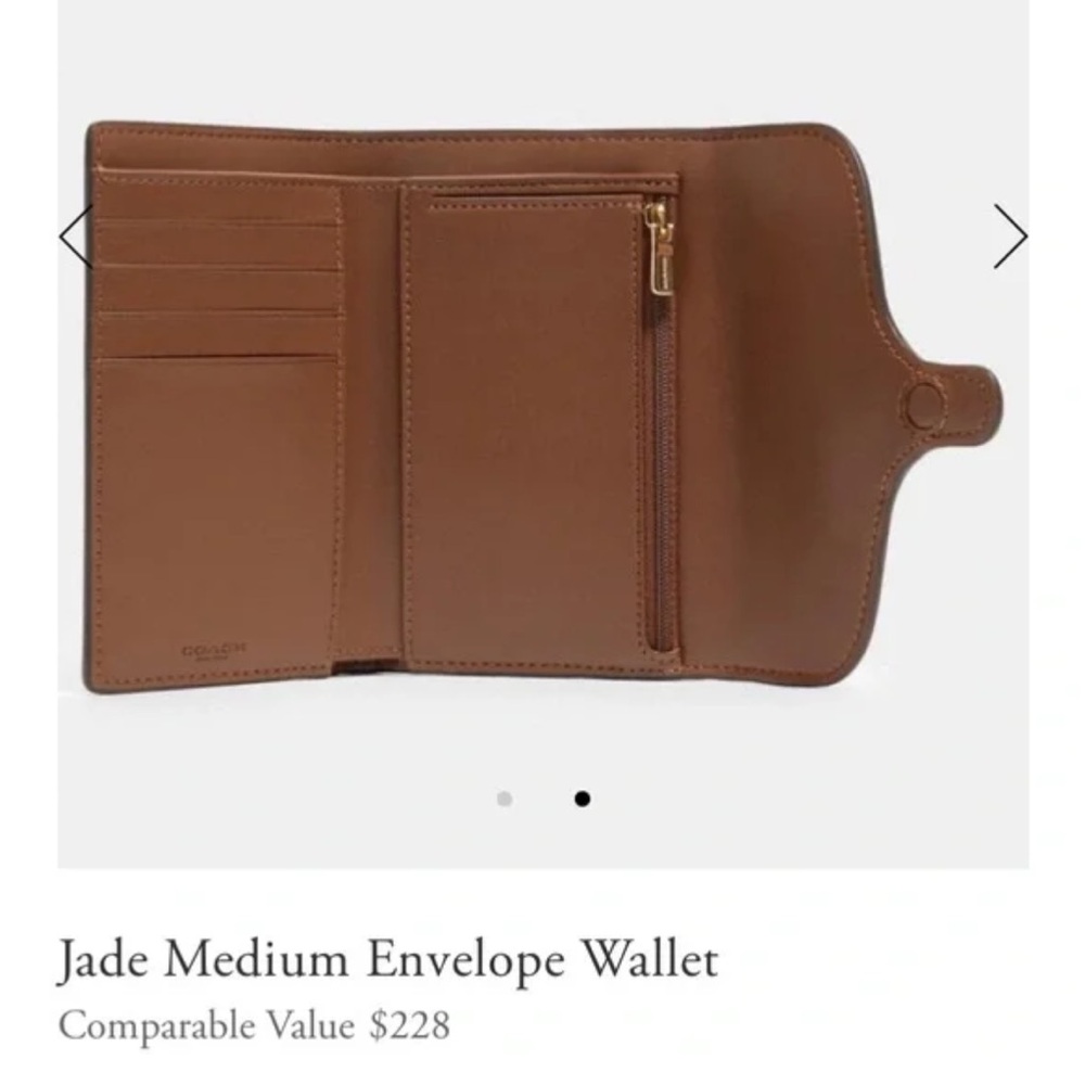 NWT Coach Jade Envelope Wallet - Picture 12 of 12